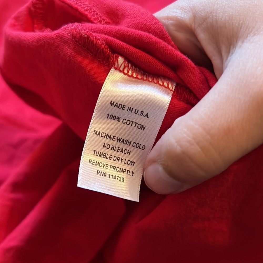 Flax medium red blouse‎ - Picture 6 of 6